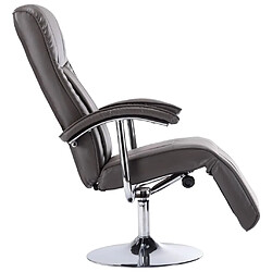 Avis vidaXL Fauteuil TV gris similicuir