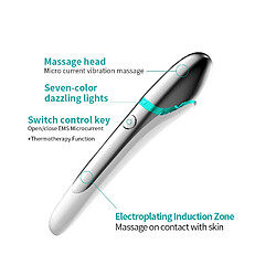 Universal Stylo de massage des yeux Appareils électriques pour les yeux Soulagement de la fatigue Enlèvement des cernes Rides des yeux