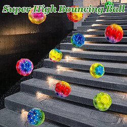 6 x Astro Jump Ball, Astro Jump Ball, Moon Ball, High Jumping Rubber Ball, Sauts Rubber Ball, Space Ball, un bruit de claquement, Mini jouet de balle rebondissante pour