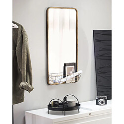 Beliani Miroir MACON 80 cm Doré