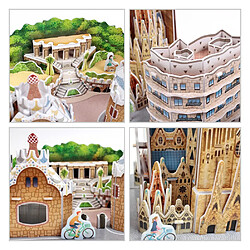 CubicFun Puzzle 3D City Line Barcelone (Tachan MC256h) pas cher