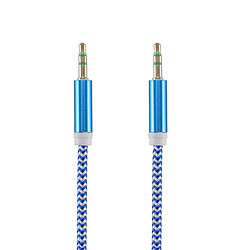 Câble audio Tellur Basic aux jack 3,5 mm, 1 m, bleu