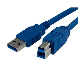 StarTech.com USB3SAB10 câble USB 3,05 m USB A USB B Bleu