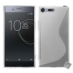 Htdmobiles Coque silicone gel fine pour Sony Xperia XZ Premium + film ecran - TRANSPARENT