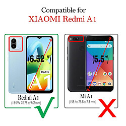 Avis Htdmobiles Coque pour Xiaomi Redmi A1 / A1 Plus - housse etui silicone gel fine 360 integrale (avant et arriere) + verre trempe - TRANSPARENT