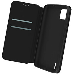 Avizar Housse Folio Wiko Y62 et Y62 Plus Portefeuille Fonction Support Vidéo noir