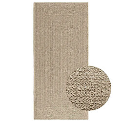 vidaXL Tapis ZIZUR beige 100x200 cm aspect de jute intérieur extérieur