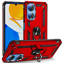 Coque en TPU anti-chocs avec béquille pour votre Honor X7 - rouge