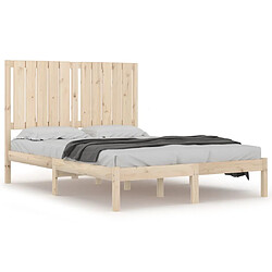 vidaXL Cadre de lit sans matelas 120x200 cm bois de pin massif