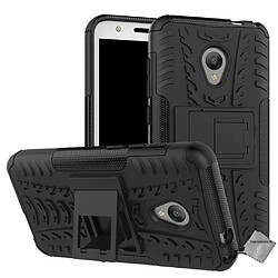 Htdmobiles Coque rigide anti choc pour Alcatel U5 + film ecran - NOIR