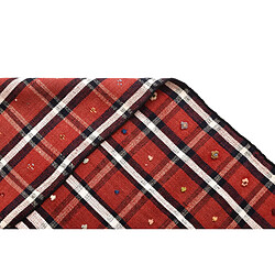 Vidal Tapis de laine 158x138 rouge Jajim