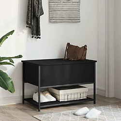 Avis Maison Chic Banc de rangement | Meuble de rangement d'Entrée | Coffres d'Intérieur noir 70x42,5x47 cm bois d'ingénierie -MN78132