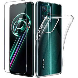 Pack coque transparente en TPU et Protection écran Vitre en verre trempé pour Oppo Realme 9 Pro / Realme 9 5G - pochette XEPTIO