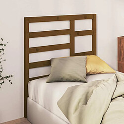 Avis Maison Chic Tête de lit scandinave,Meuble de chambre Marron miel 106x4x104 cm Bois massif de pin -MN87024