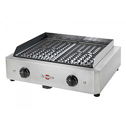 Krampouz MYTHIC XL Barbecue électrique - 2x1700W - Grilles amovibles - Thermostats réglables - Inox - Lavable-vaisselle