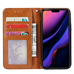 Acheter Wewoo Coque Étui en cuir à rabat pour peau iPhone 11 Pro cadre photo et support logements cartes et portefeuille Marron