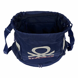 Sac à dos enfant Benetton Varsity Gris Blue marine 35 x 40 x 1 cm