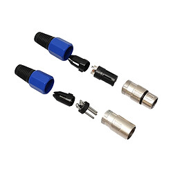 Acheter Wewoo 10 Paires Métal Femelle Mâle XLR 3 Broches Jack Socket Plug Audio Connecteur