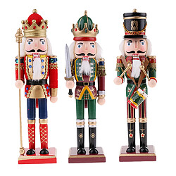 Figurine casse-noisette en bois 30cm ornements de noël poupées de décoration