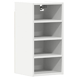 vidaXL Armoire suspendue blanc 30x29,5x60 cm bois d'ingénierie