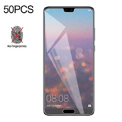 Wewoo Film de verre trempé de mat non-plein de 50 PCS pour Huawei P20pas de paquet de vente au détail