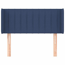 Avis Maison Chic Tête de lit scandinave avec oreilles,meuble de chambre Bleu 83x16x78/88 cm Tissu -MN33304