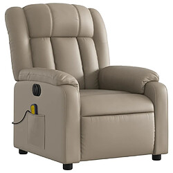 Avis Maison Chic Fauteuil Relax pour salon, Fauteuil de massage inclinable électrique cappuccino similicuir -GKD16925