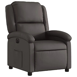 Avis Maison Chic Fauteuil Relax pour salon, Fauteuil inclinable électrique marron foncé cuir véritable -GKD24607