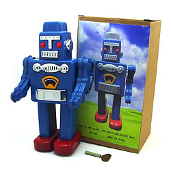 Acheter Universal Retro Retro Robotian Toy Classic Clockwork Trend Robot Modèle Collection de Robot en étain Toy Adult Collection Gift 13x9x23cm | Rouleulé Toys (bleu)