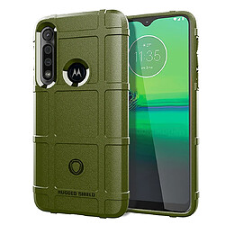 Wewoo Coque Souple Pour TPG antichoc Couverture complète Moto G8 Play vert armée