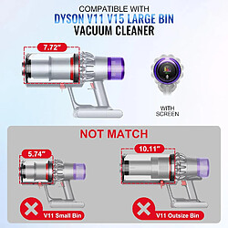 INF Bac à poussière pour aspirateurs Dyson V11, V15, SV14, SV15, SV22