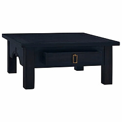 Avis Maison Chic Tabls basse,Table Console pour salon Café noir clair 68x68x30 cm Bois d'acajou massif -MN91683