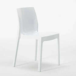 Avis 18 Chaises Ice Grand Soleil polypropylène restaurant promo offre stock, Couleur: Blanc