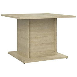 vidaXL Table basse chêne sonoma 55,5x55,5x40 cm bois d'ingénierie