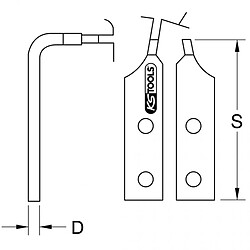 KS TOOLS Pince à circlips intérieur 120-300mm avec pointes Kstools