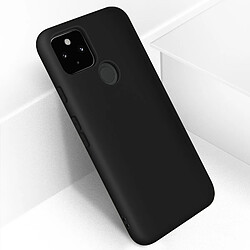 Avizar Coque Google Pixel 5 Silicone Semi-rigide Finition Soft Touch Noir