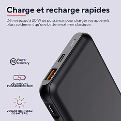 Acheter SANAG Redoh Batterie Externe 10000Mah Charge Rapide 20W, Pd 18W Usb-C, Qc 3.0 Usb, 50% Plastiques Recyclés, Câble Inclus, Power Bank Chargeur Iphone, Ipad, Samsung, Xiaomi, Tablette - Noir