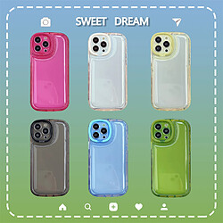 GUPBOO Étui pour iPhone11 Support de boîtier de téléphone portable de niche simple de couleur bonbon de vent