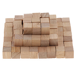 Avis 600pcs Cubes en Bois Naturel Blocs de Construction pour Enfants Artisanat Accessoirs pour Bricolage DIY Peinture