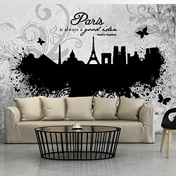 Paris Prix Papier Peint Paris is Always a Good Idea Black & White 105 x 150 cm