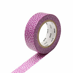 Masking tape fleur de riz - Fuchsia - 1,5 cm x 7 m