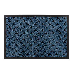 RUGSX Paillasson antidérapant VECTRA 0800 extérieur, intérieur bleu 40x60 cm