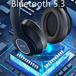 Acheter General Casque Bluetooth, casque sans fil sur l'oreille, casque stéréo pliable Hi-Fi pour les jeux, cache-oreilles doux et léger, microphone antibruit rétractable.(noir)