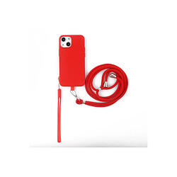 Avis JAYM - Coque Silicone Rouge pour Apple iPhone 15 Pro Max - Tour de Cou et Tour de Poignet inclus - intérieur 100% microfibre