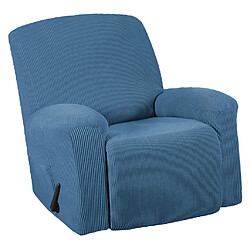 Avis Housse De Canapé Inclinable élastique 1pc Housse Antidérapante Pour Fauteuil Souple Bleu