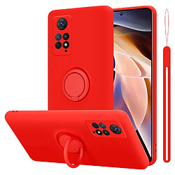 Cadorabo Coque Xiaomi RedMi NOTE 11 PRO 4G / 5G Etui en Rouge