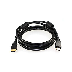 HDMI HighSpeed 3D avec Ethernet et noyau de ferrite FULL HD (2 Metre)