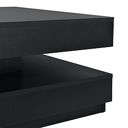 Table Basse avec Plateau Tournant Florenz Noir [en.casa] pas cher