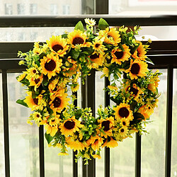 fleur de tournesol artificielle guirlande fête de mariage décoration décor maison mur pas cher