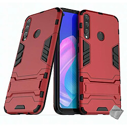 Htdmobiles Coque rigide anti choc pour Huawei P40 Lite E / Y7p + film ecran - ROUGE